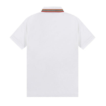 Burberry White T-Shirt With Collar