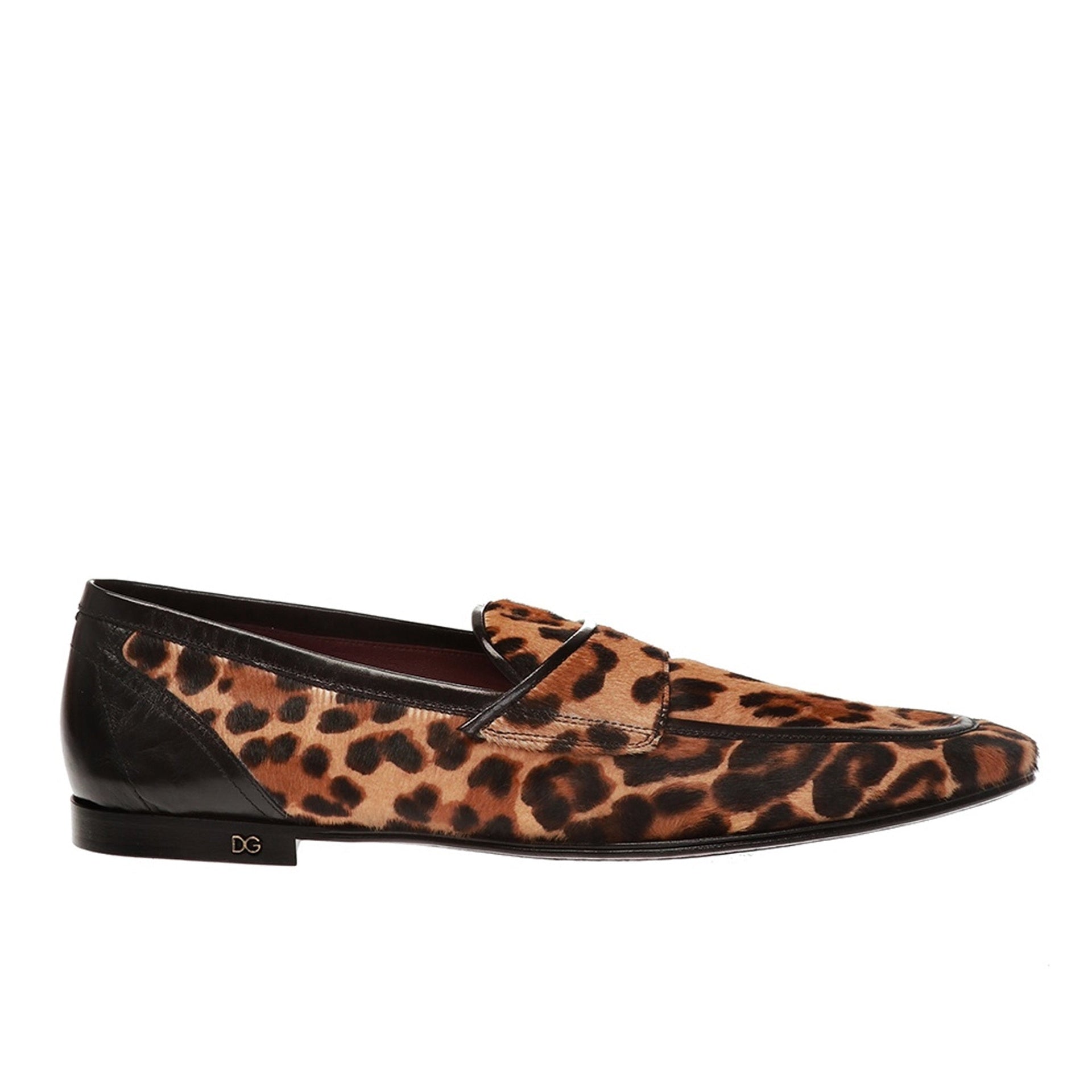 Dolce &amp; Gabbana Leopard Print Pony Hair Loafers