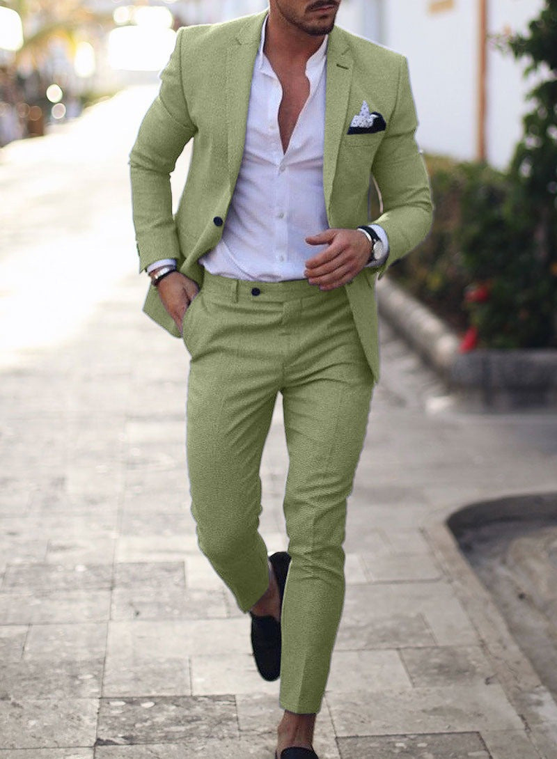 Digital Print Slim Fit Suit Set