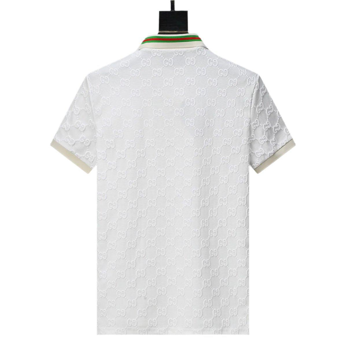 Gucci Luxury White T-shirt with Collar – Men&