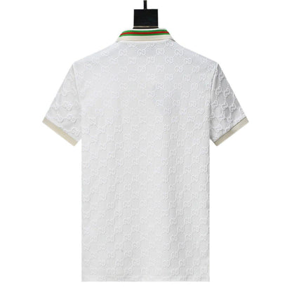 Gucci Luxury White T-shirt with Collar – Men&