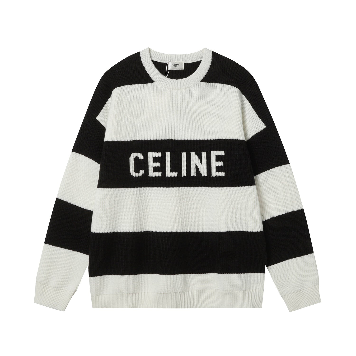 CELINE Large Silhouette Striped Sweater