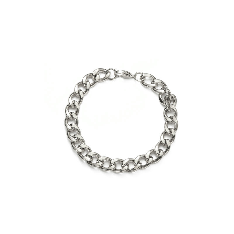 Cuban Chain Bracelet Stainless Steel Geometric Link Jewelry