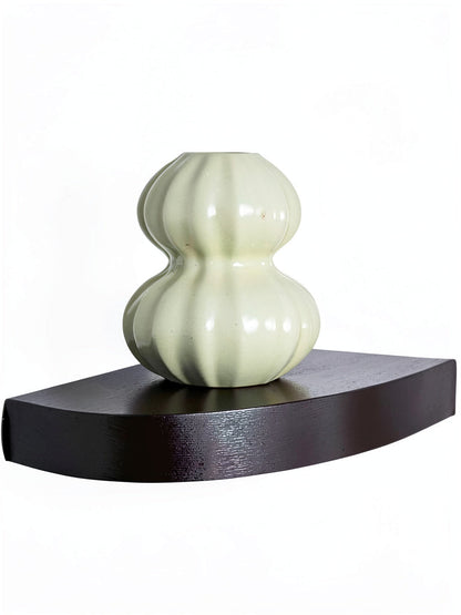 Home Decorators Collection Espresso Floating Corner Shelf