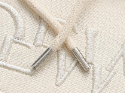 Loewe Relaxed fit hoodie in cotton Beige