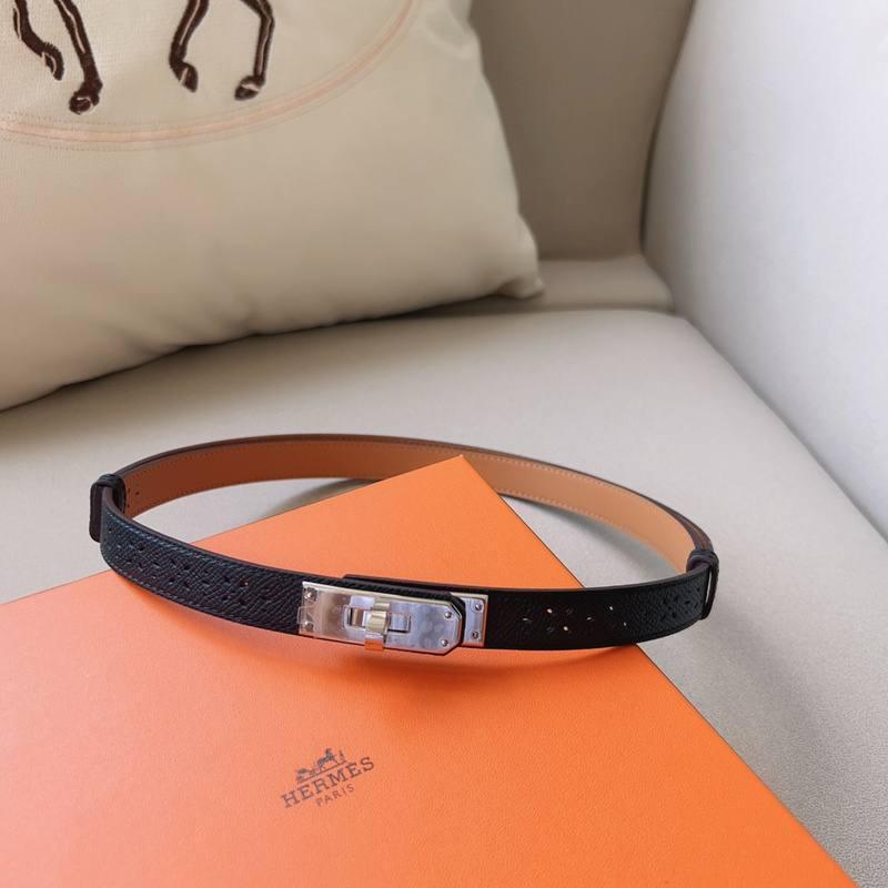Hermes Men Silver Buckle Belt &