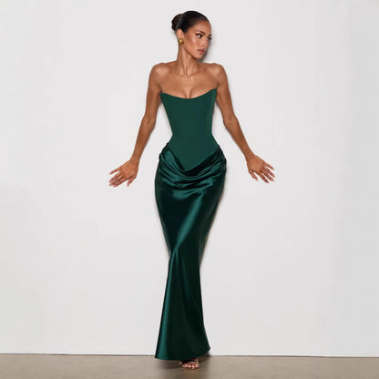 Elegant Strapless Bodycon Evening Dress