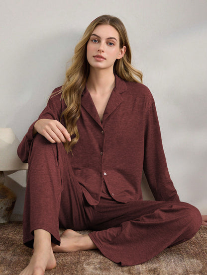 Womens Long Sleeve Pajama Set