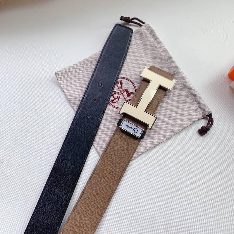 Hermes Men Beige Buckle Belt &