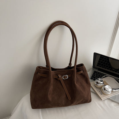 Suede Large Capacity Tote Bag for Women