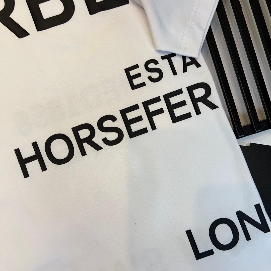 Burberry White T-Shirt Without Collar