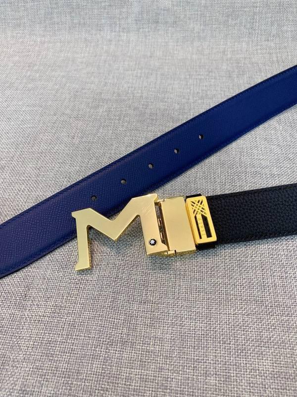 Montblanc M Buckle Reversible Leather Belt &