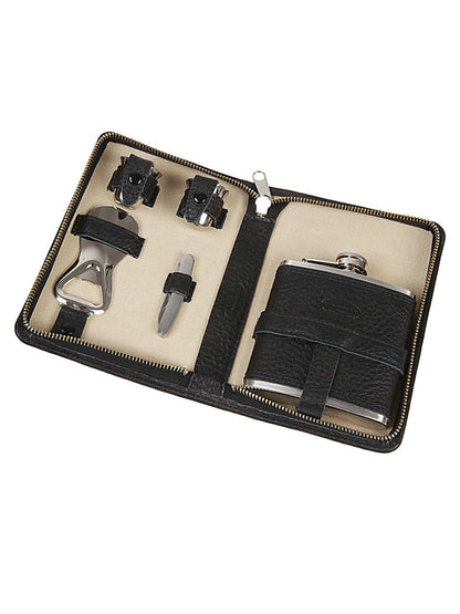 F.HAMMANN Mini Leather Hunting Set for Adventurous Men