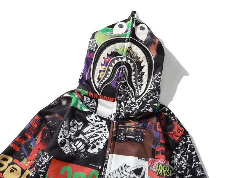 BAPE ALBUM MONOGRAM Shark full zip hoodie A Bathing Ape