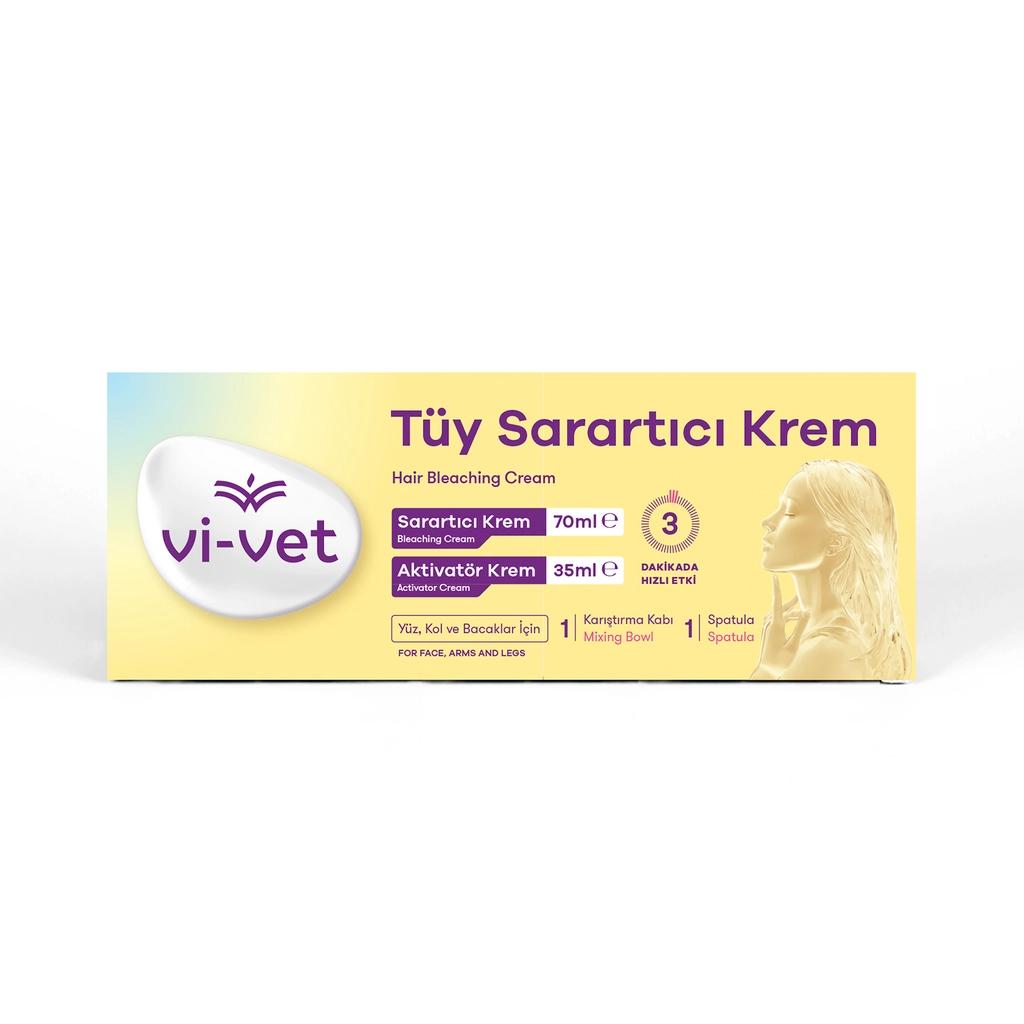 Vi-Vet Hair Lightening Cream Kit for Face &amp; Body 105ml