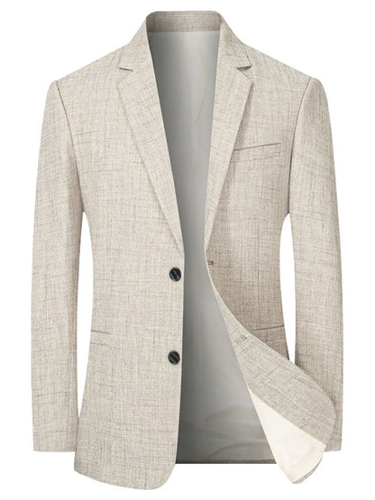 Slim Fit Casual Solid Color Suit Jacket