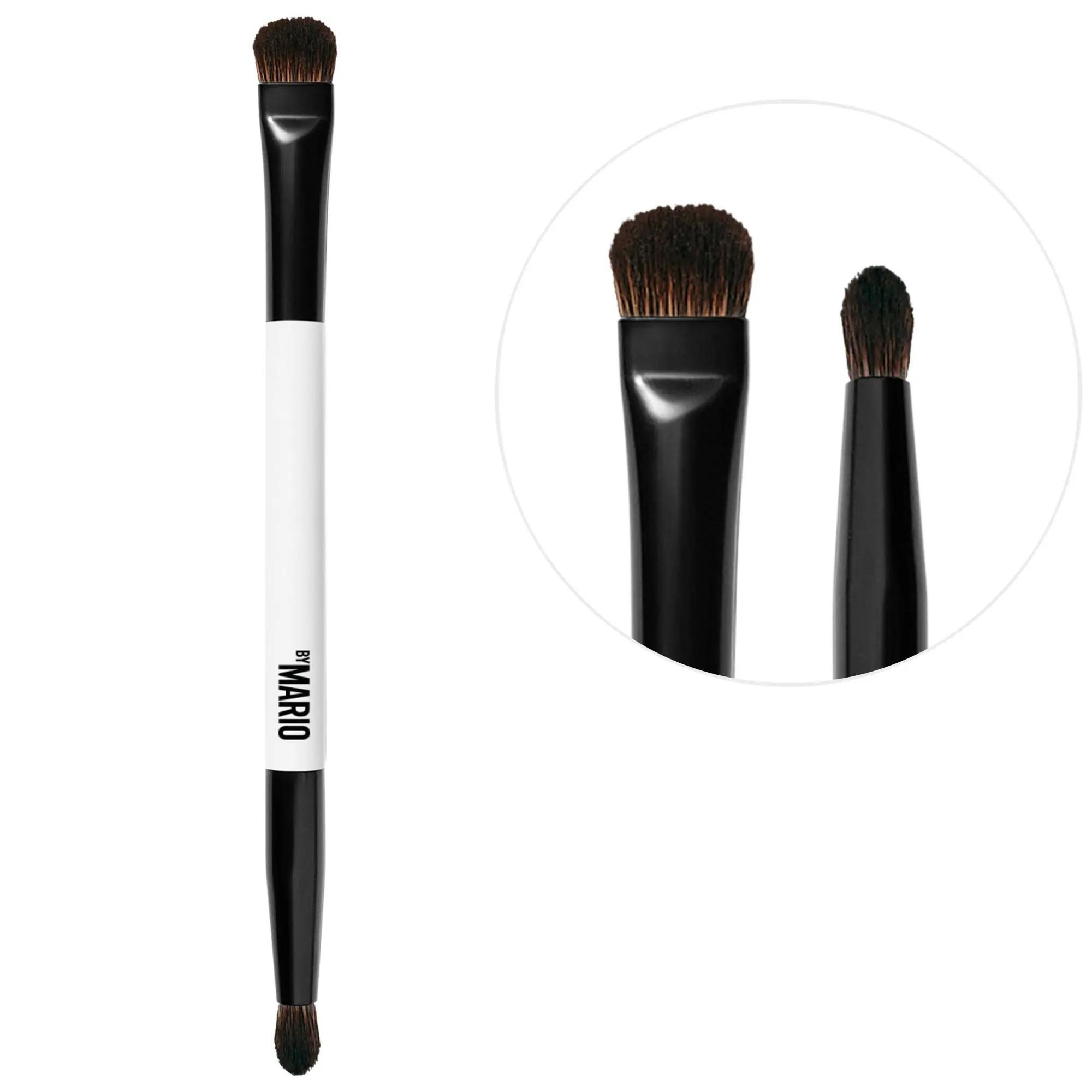E6 Dual-Ended Eyeshadow Brush - Precision Application, Blending &amp; Shading | Cruelty-Free Synthetic Makeup Brush