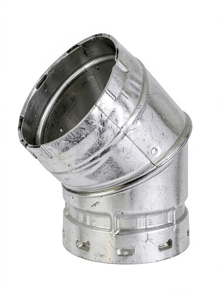 Amerivent 3in 45° Double-Wall Adjustable Gas Vent Elbow Pipe 3E45HD **NEW**