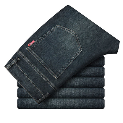 Straight Leg Denim Pants for Men
