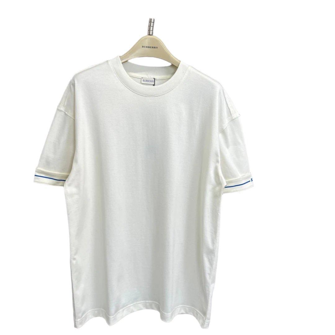 Burberry Cream T-Shirt Without Collar