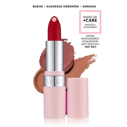 Avon Makeup +Care Hydramatic Matte Lipstick Siren Red 3.6g