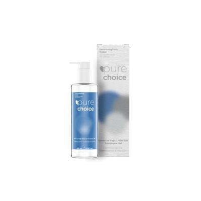 Pure Choice Facial Cleansing Gel for Oily &amp; Combination Skin | Paraben &amp; Alcohol-Free Face Wash, Plant-Based Acne Treatment &amp; Pore Cleanser - 400ml
