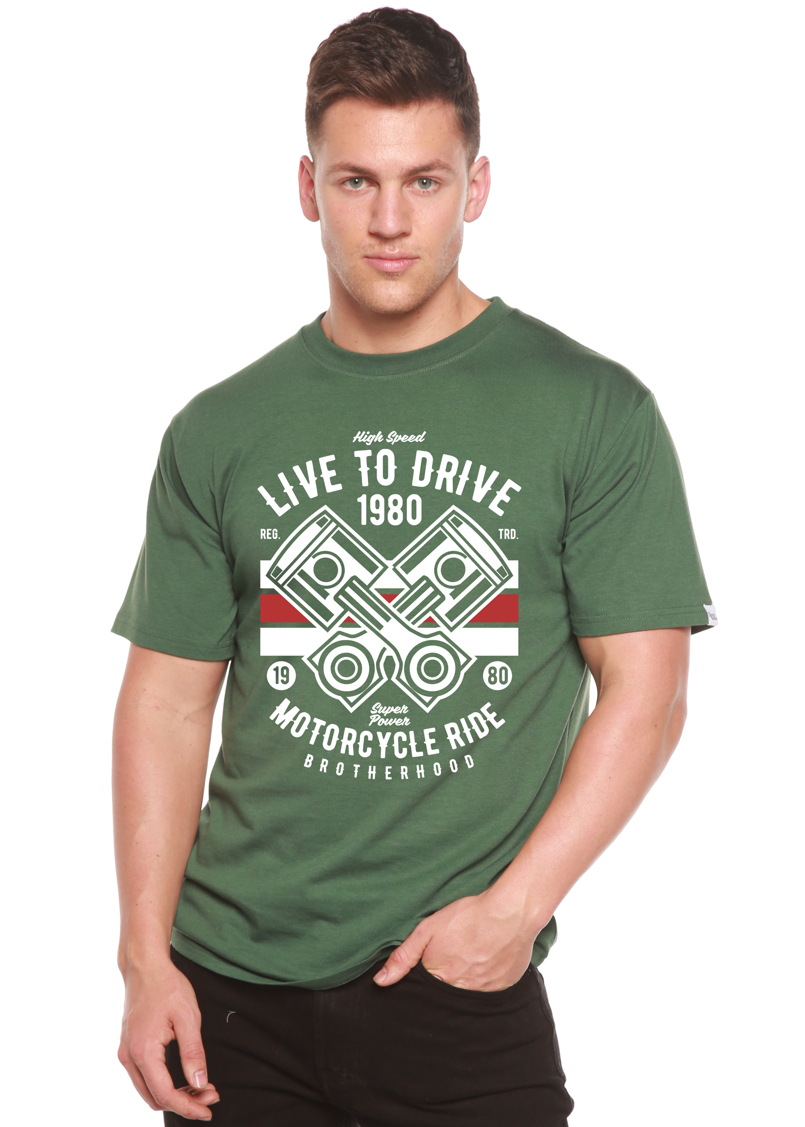 Live To Ride 1980 Men&