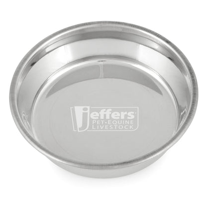 Jeffers Heavy Weight Stainless Steel Pet Bowls – Durable Pet Food &amp; Water Dish, Chew-Resistant, Dishwasher Safe