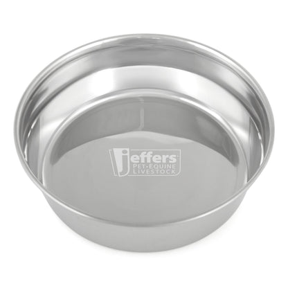 Jeffers Heavy Weight Stainless Steel Pet Bowls – Durable Pet Food &amp; Water Dish, Chew-Resistant, Dishwasher Safe