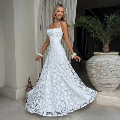 Elegant One-Shoulder Chiffon Dress