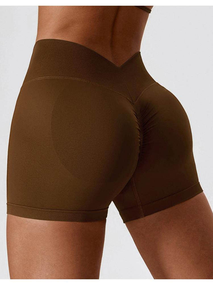Seamless High-Waisted Yoga Shorts for Women