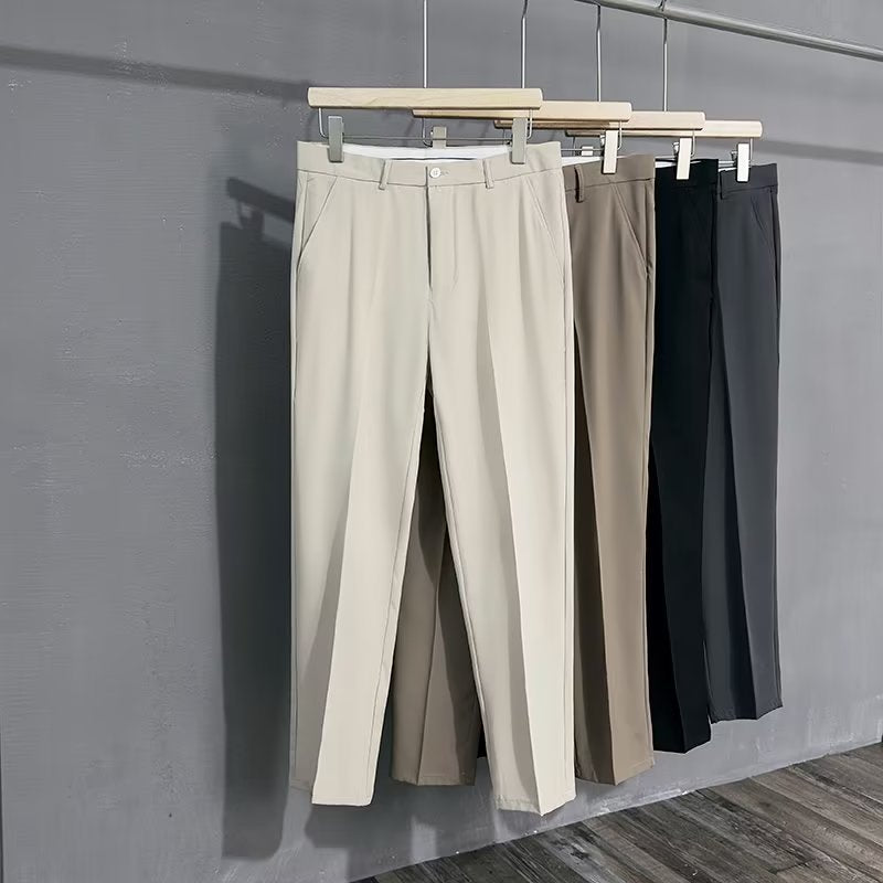 Summer Thin British Small Western Pants Men&