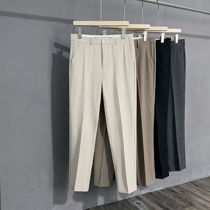 Summer Thin British Small Western Pants Men&
