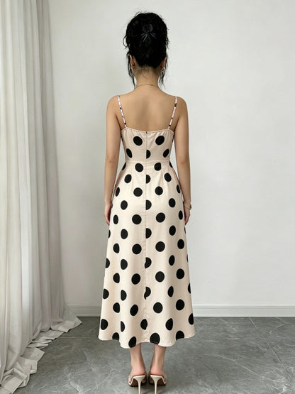 A belted halter dress