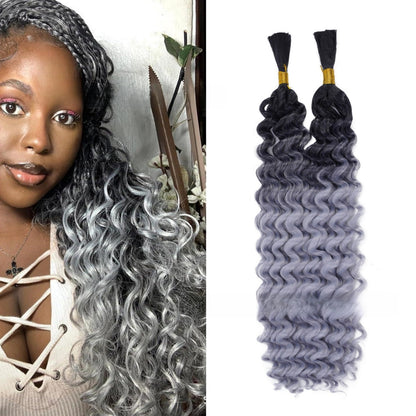 Deep Wave Bohemian Braid Wig Hand-Woven Hair Extensions