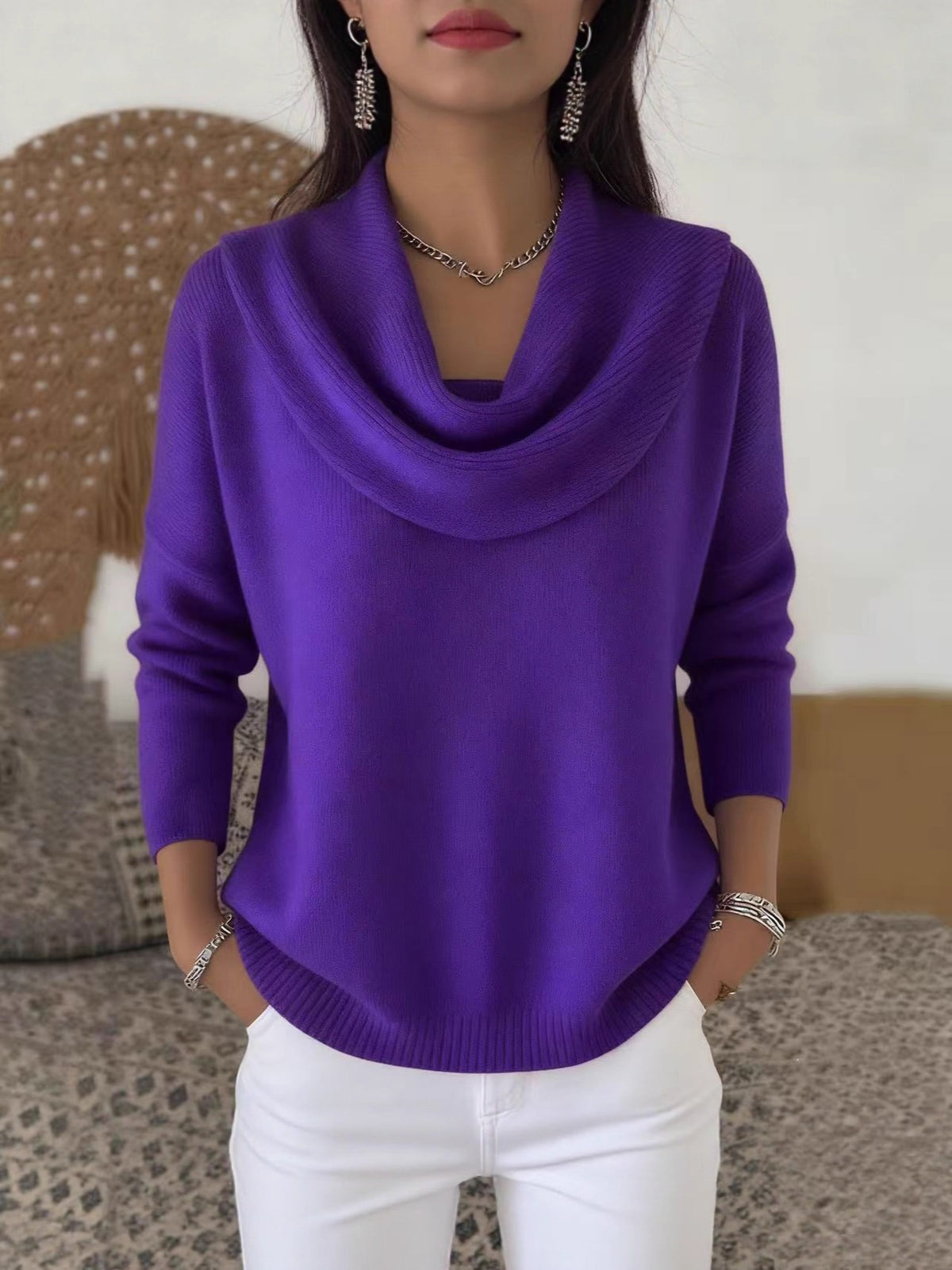 Sequin Loose Knit Sweater