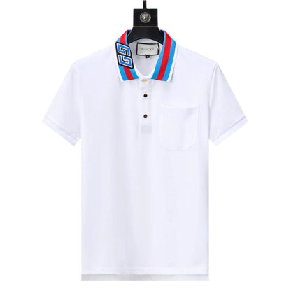 Gucci White T-shirt with a collar