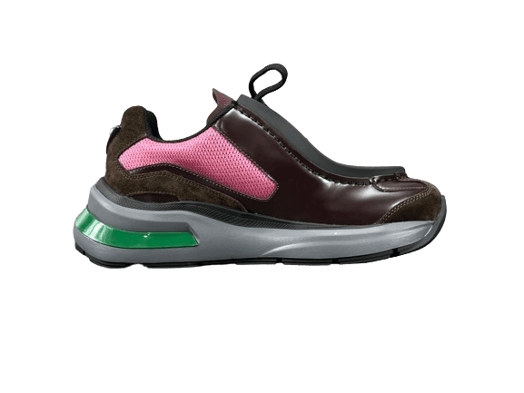 Prada Brushed Leather Bike Fabric Suede Garnet "Peony Pink"