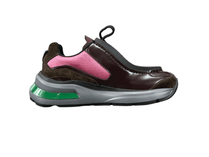 Prada Brushed Leather Bike Fabric Suede Garnet "Peony Pink"