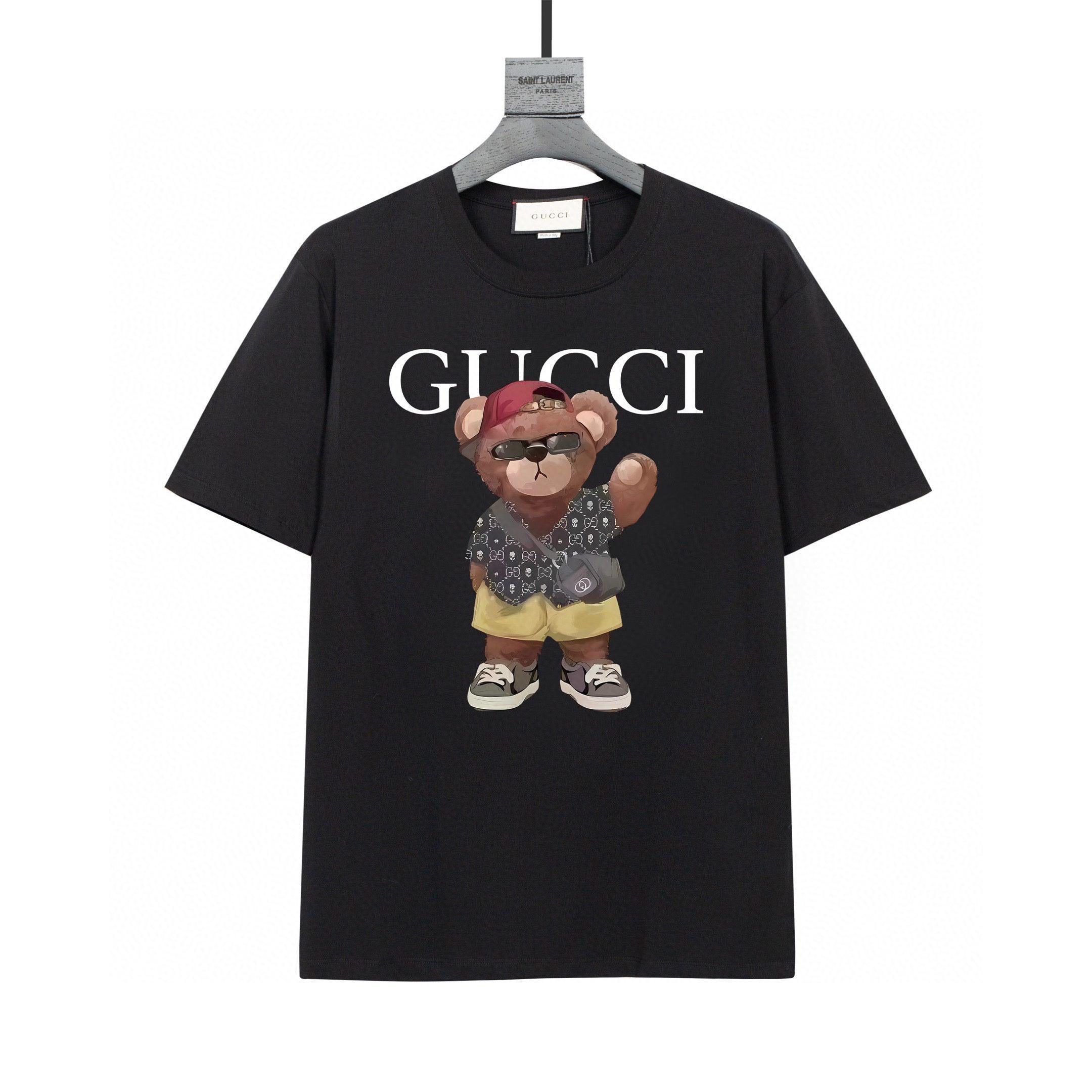 Gucci T-Shirt Black Crew Neck – Luxury Cotton Essential