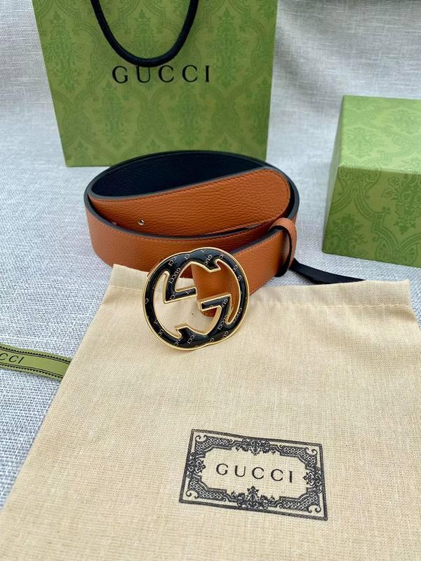 GUCCI Embellished coated-canvas and leather belt &