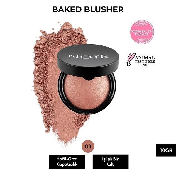 Note Baked Allõk Oriental Pink Highlighter Blush: Macadamia Oil, Natural Glow, Shimmer, Cruelty-Free - Illuminate &amp; Hydrate Dry Skin