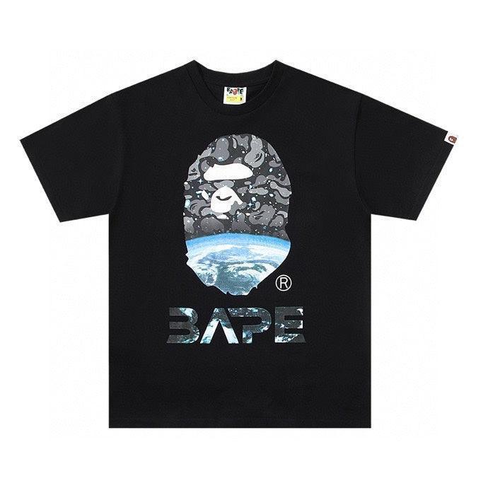 Bathing Ape Black T-Shirt without Collar