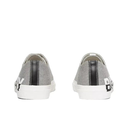 Burberry Logo Print Canvas Sneakers