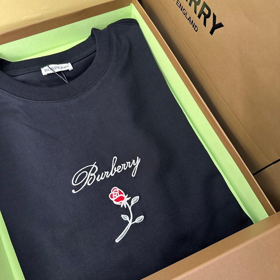 Burberry T-Shirt With Rose Without Collar &