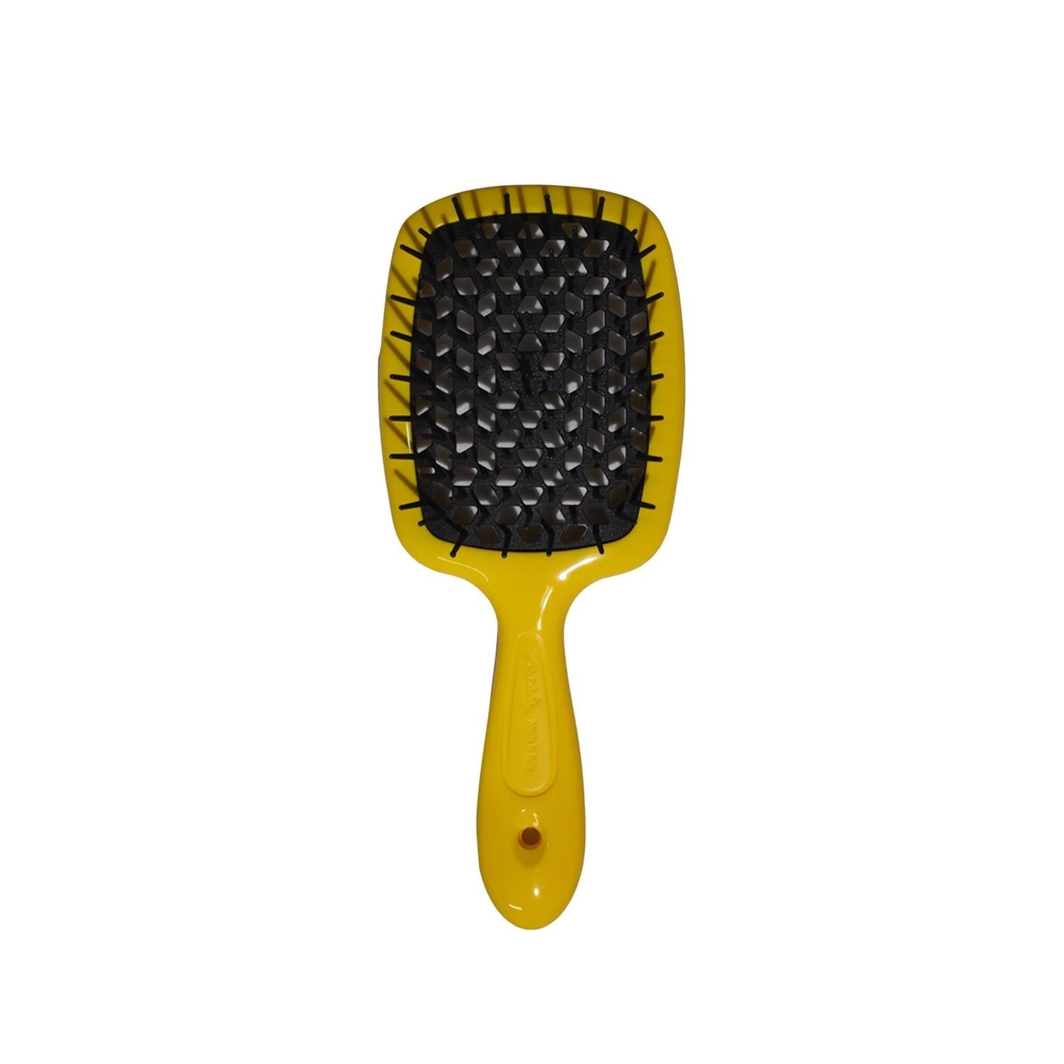 Janeke Superbrush Detangling Hairbrush Yellow &amp; Black