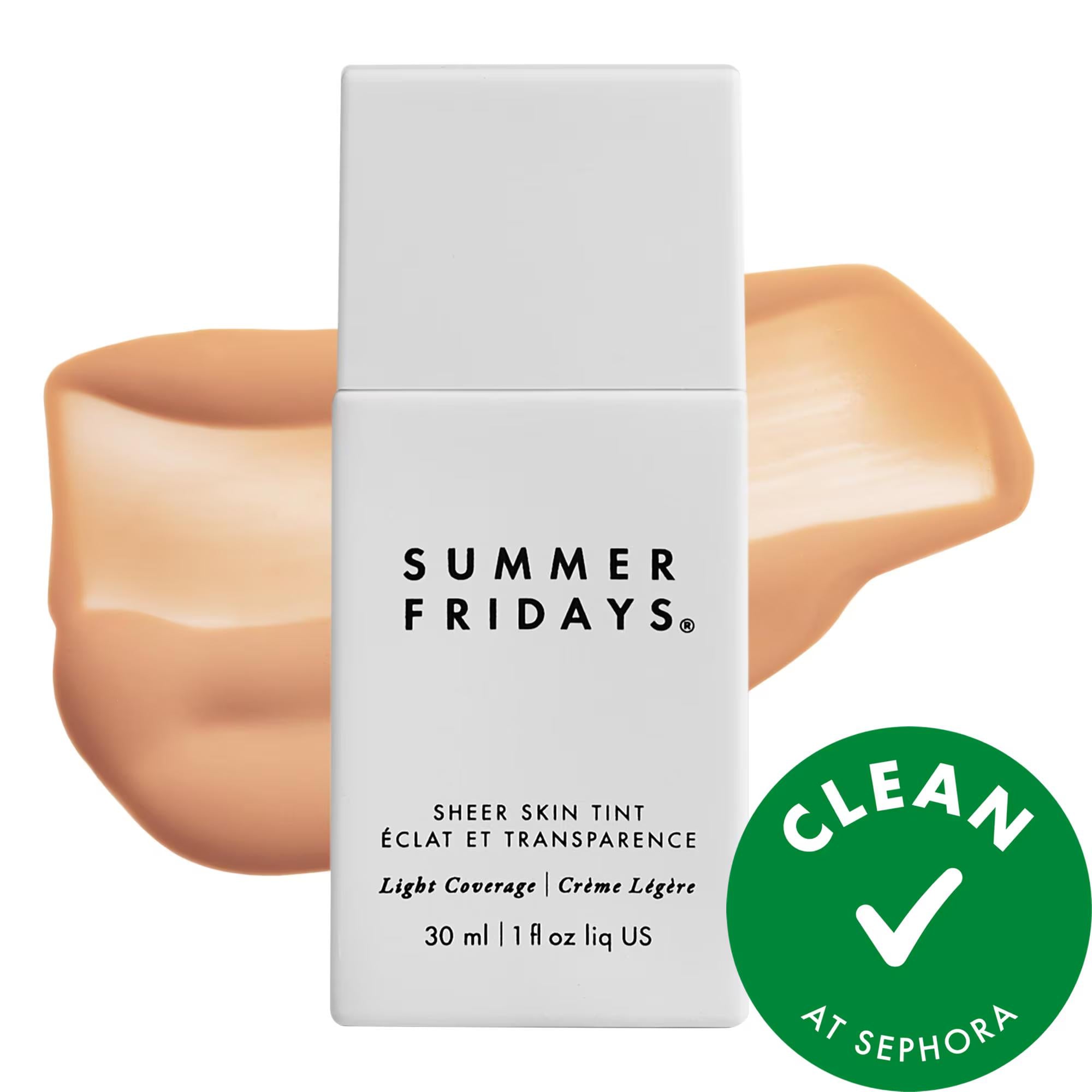 Sheer Bliss Skin: Hydrating Hyaluronic Acid + Squalane Sheer Skin Tint - Vegan, Cruelty-Free, Natural Finish &amp; Light Coverage Foundation