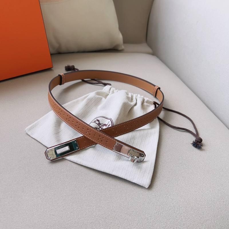 Hermes Men Silver Buckle Belt &