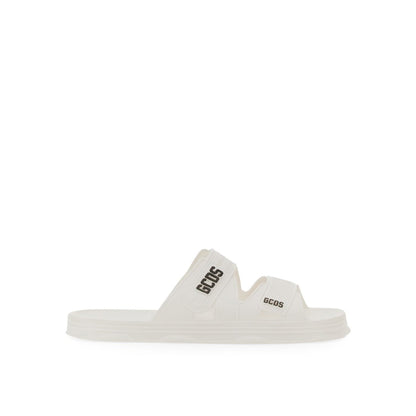 Gcds Rubber Logo Flats Sandals
