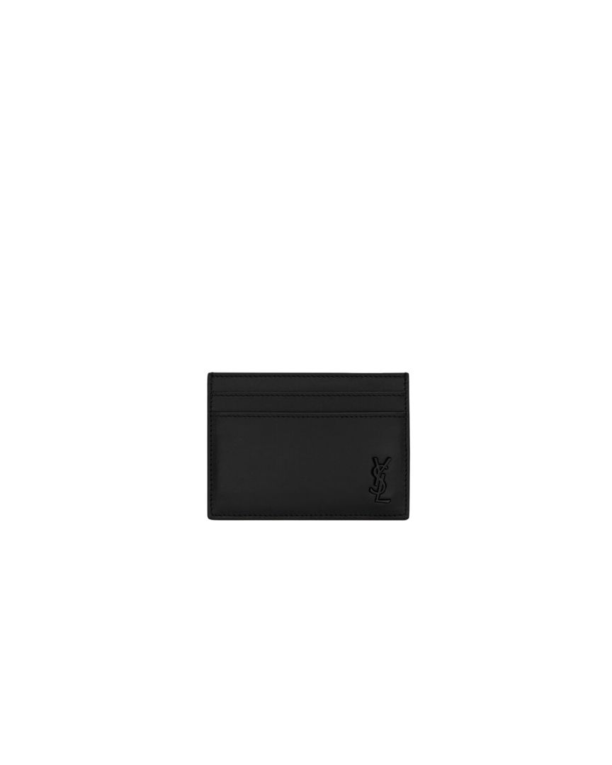 SAINT LAURENT Mini Leather Wallet - Spring/Summer 2025